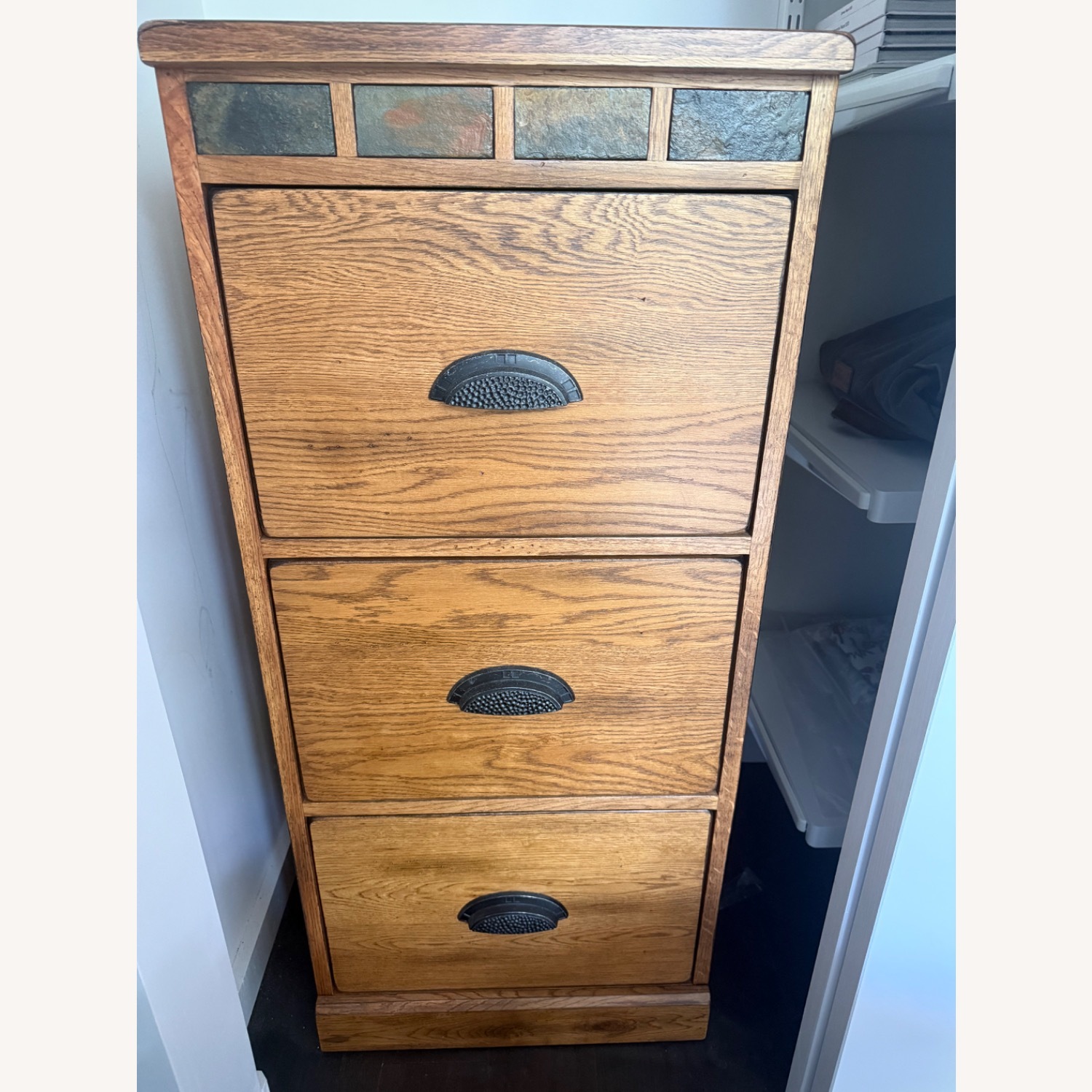 West Elm Dark Brown Wood Sideboard - image-1