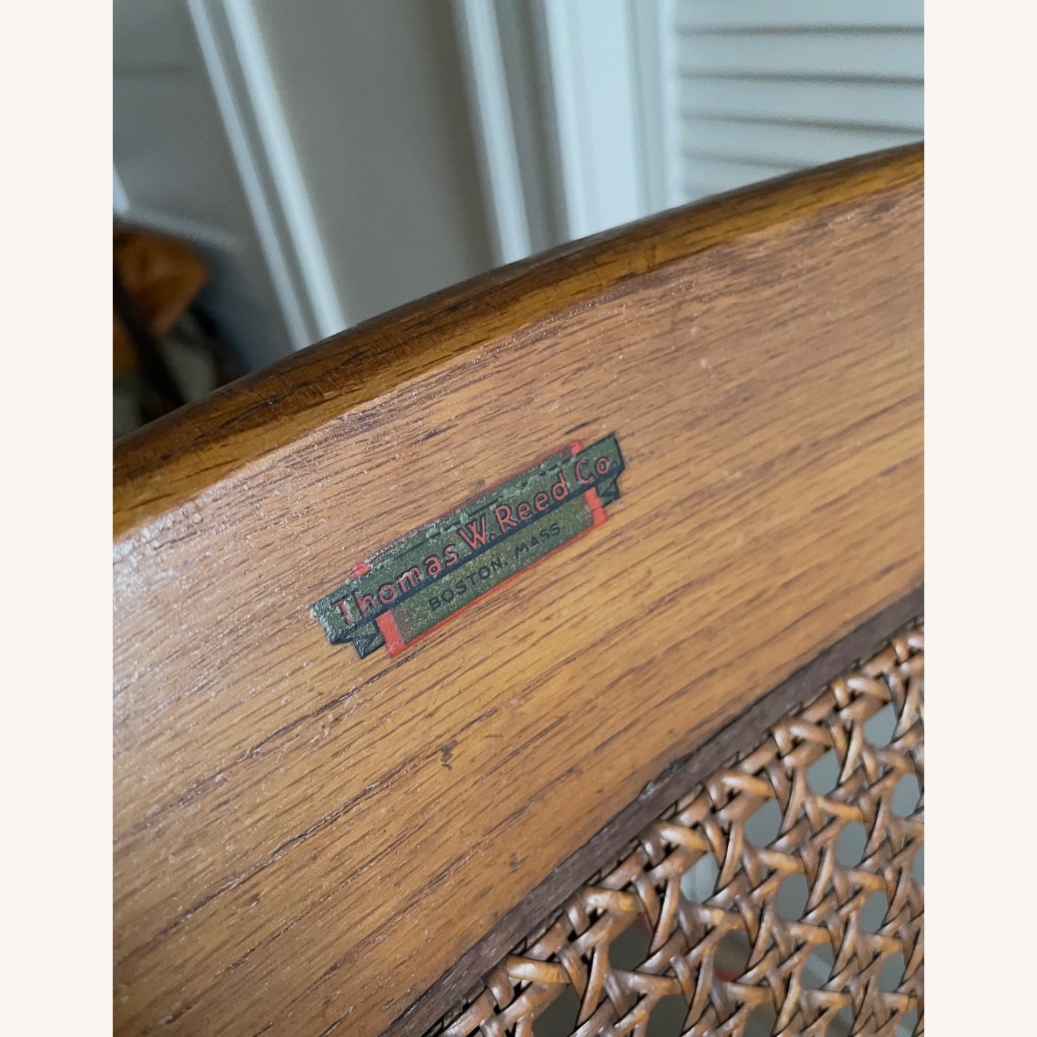 Vintage/Antique Natural Wood Accent Chair - image-6