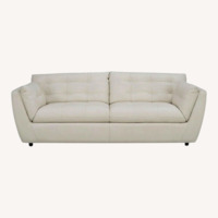 2 belarely used leather sofas