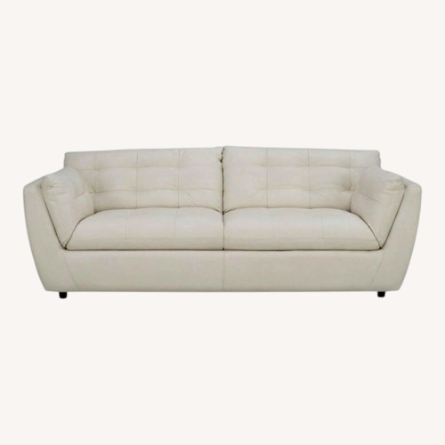 Used 2 belarely used leather sofas for sale on AptDeco