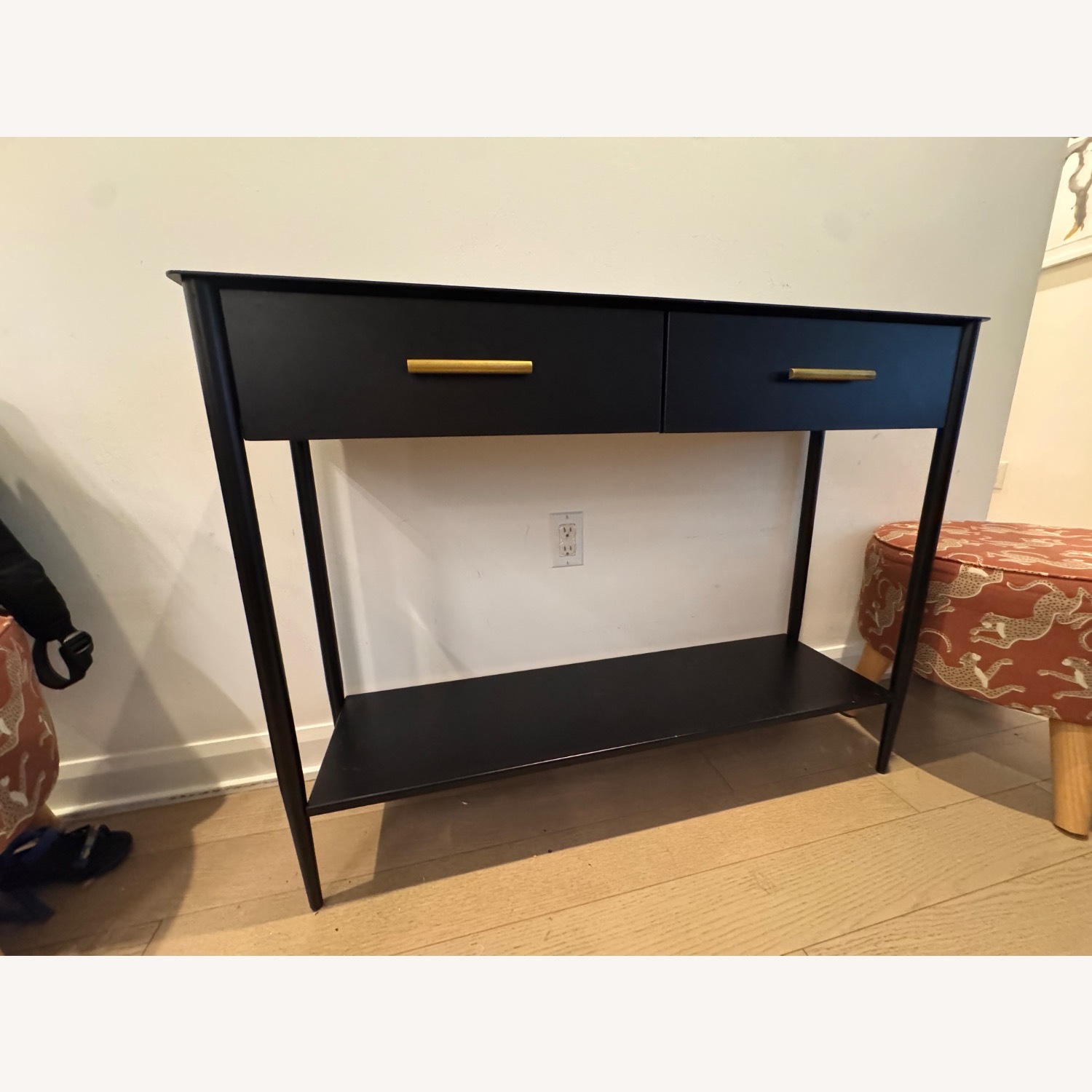 West Elm Black Metalwork Console - image-2
