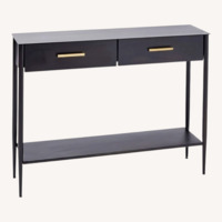 West Elm Black Metalwork Console