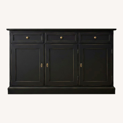 Used West Elm Black Wood Sideboard for sale on AptDeco