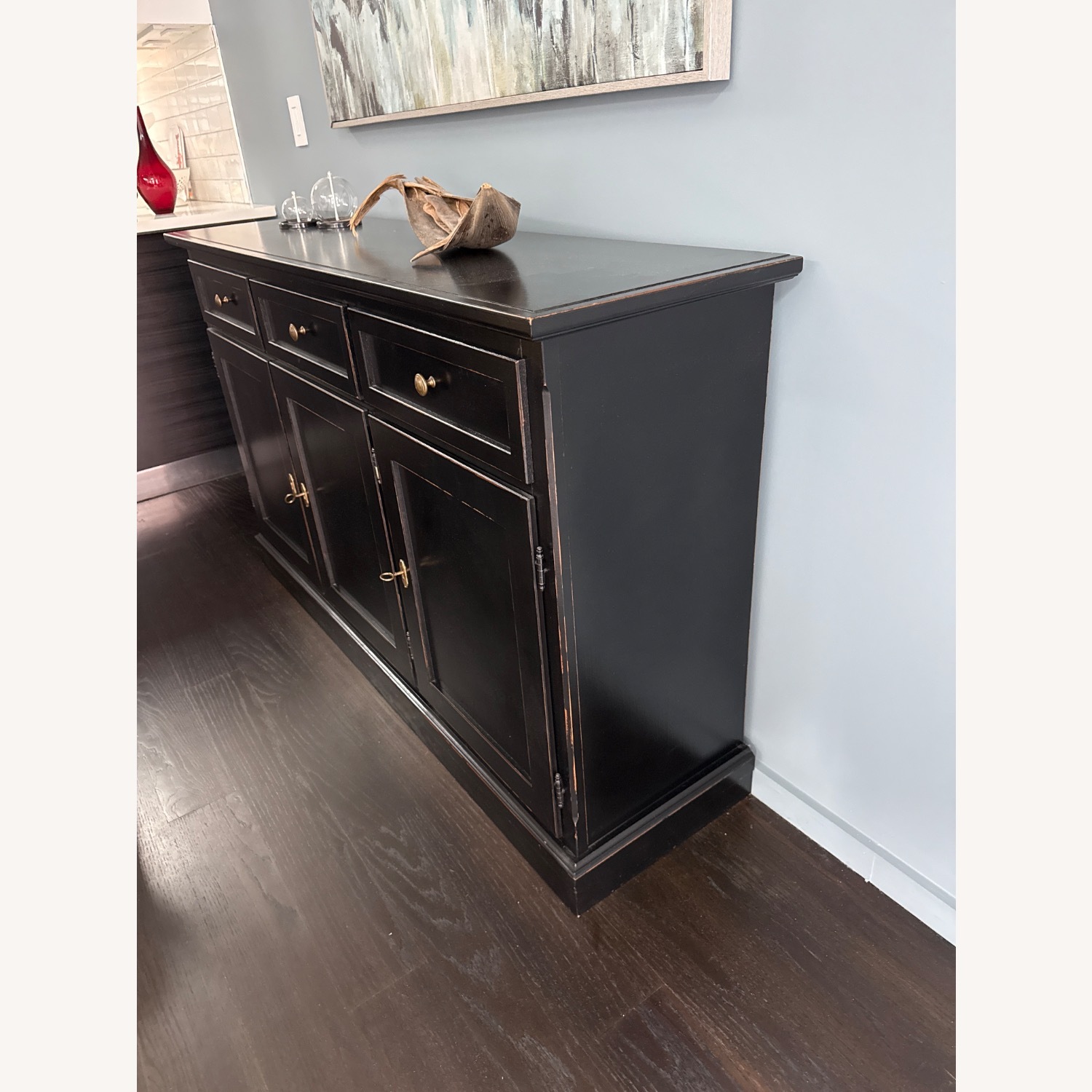 West Elm Black Wood Sideboard - image-2