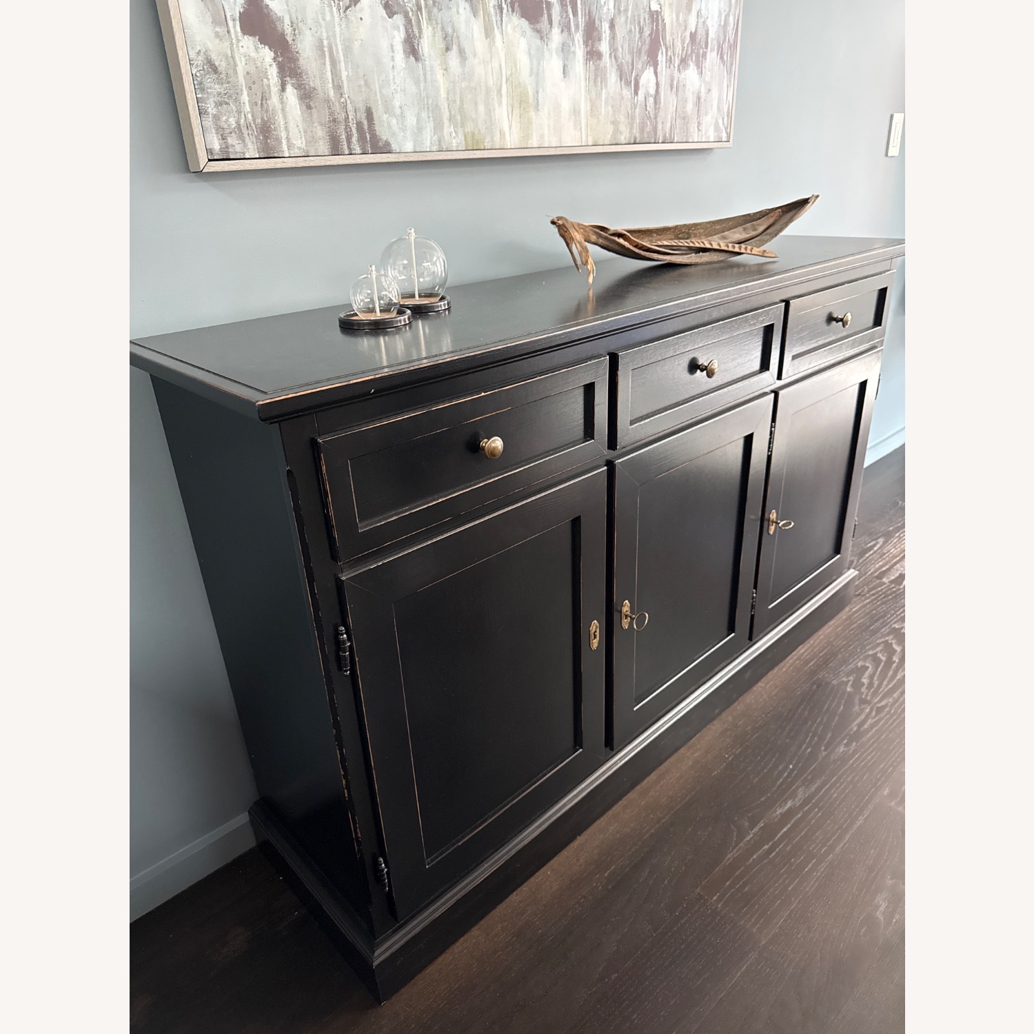 West Elm Black Wood Sideboard - image-3