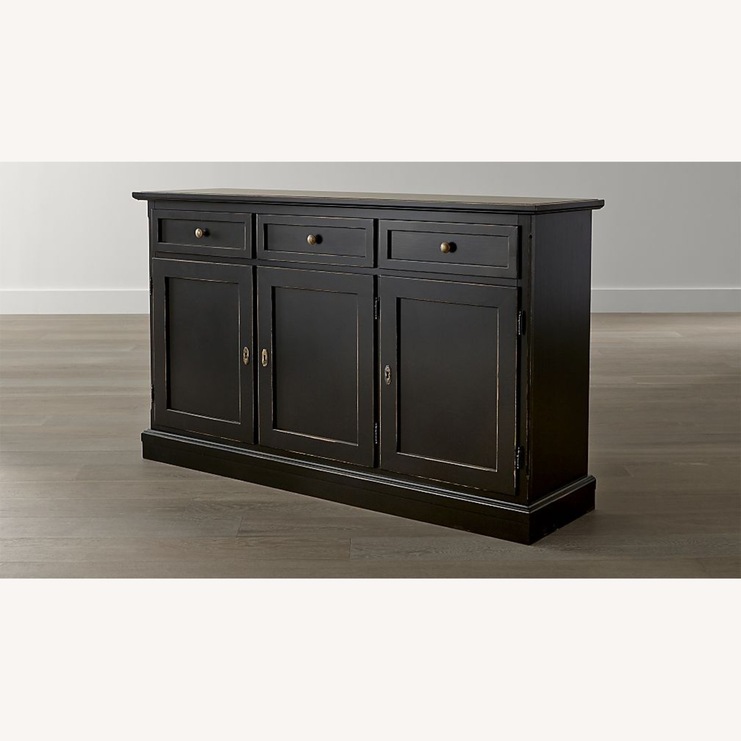 West Elm Black Wood Sideboard - image-5
