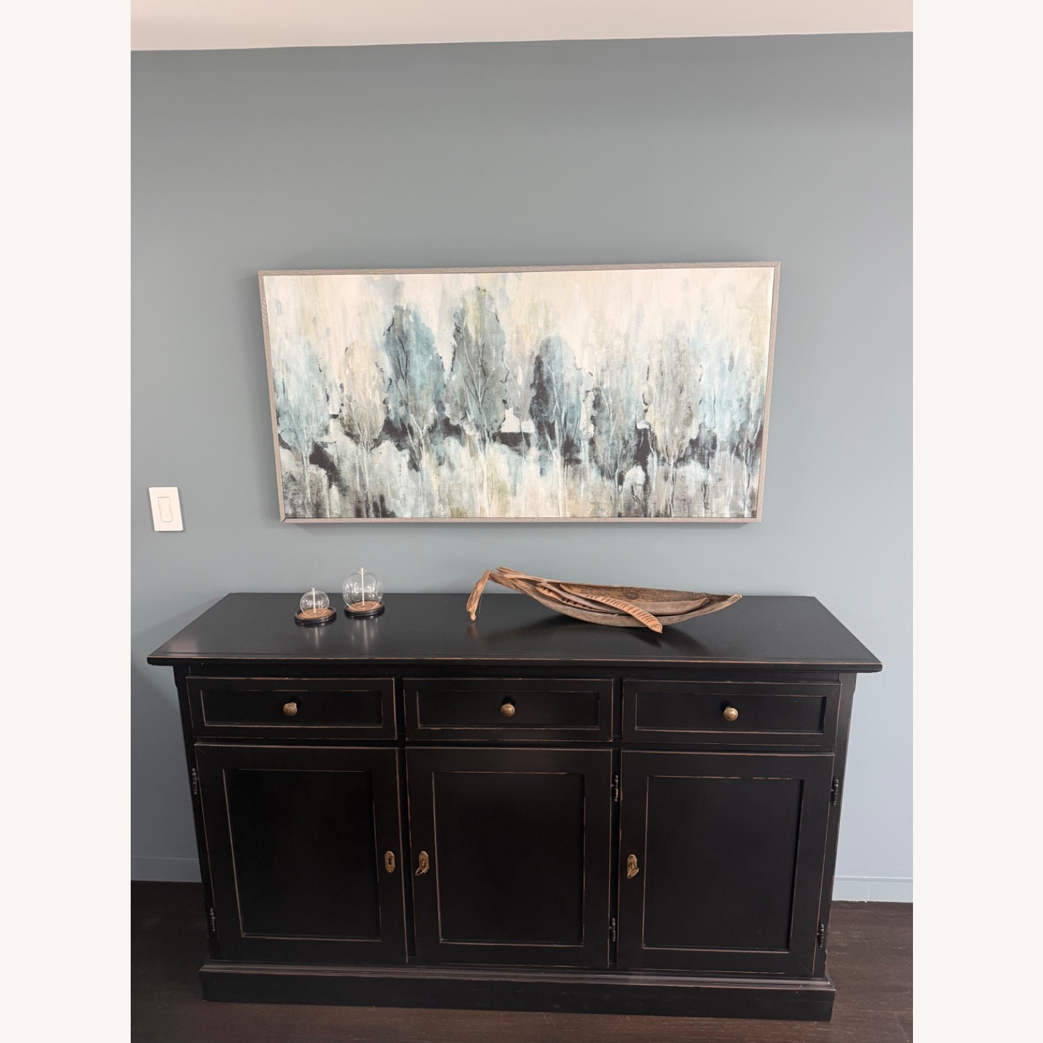 West Elm Black Wood Sideboard - image-1
