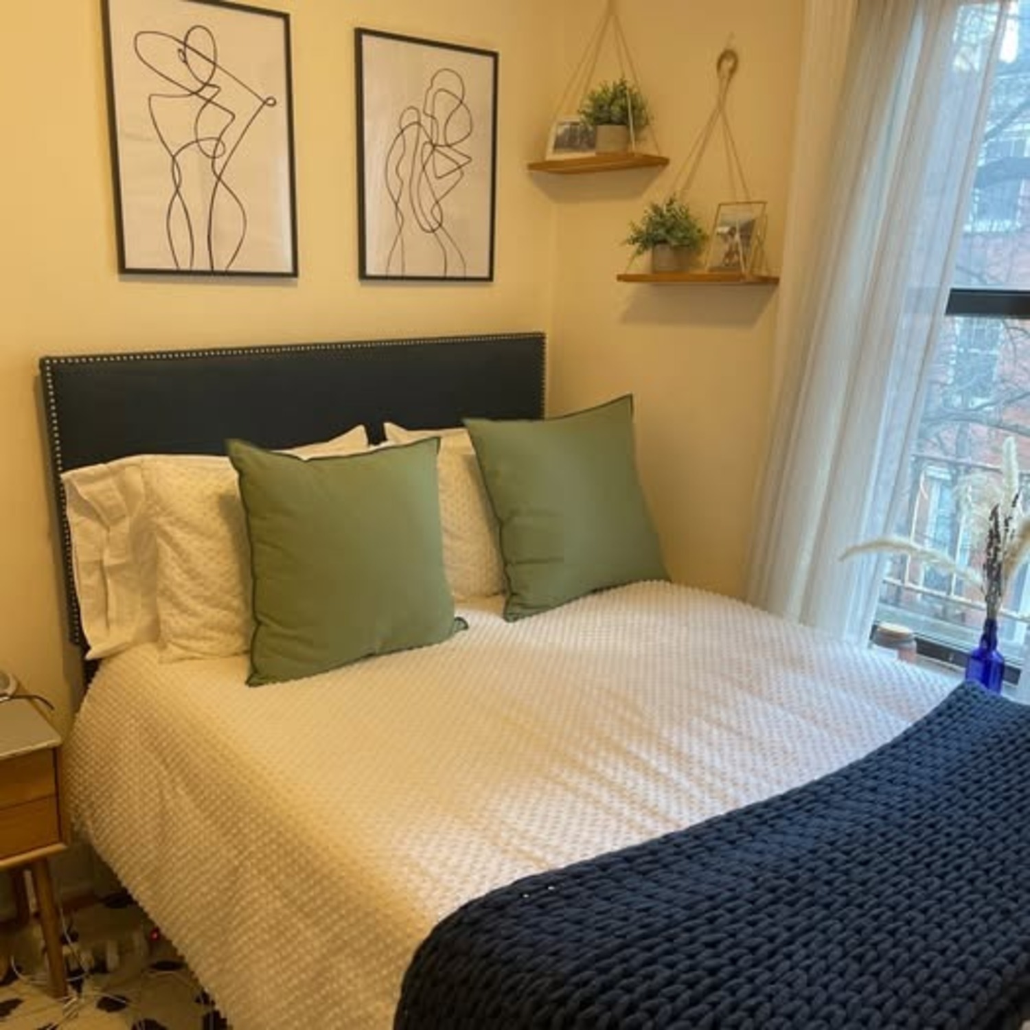 Joss & Main Blue Headboard - image-3