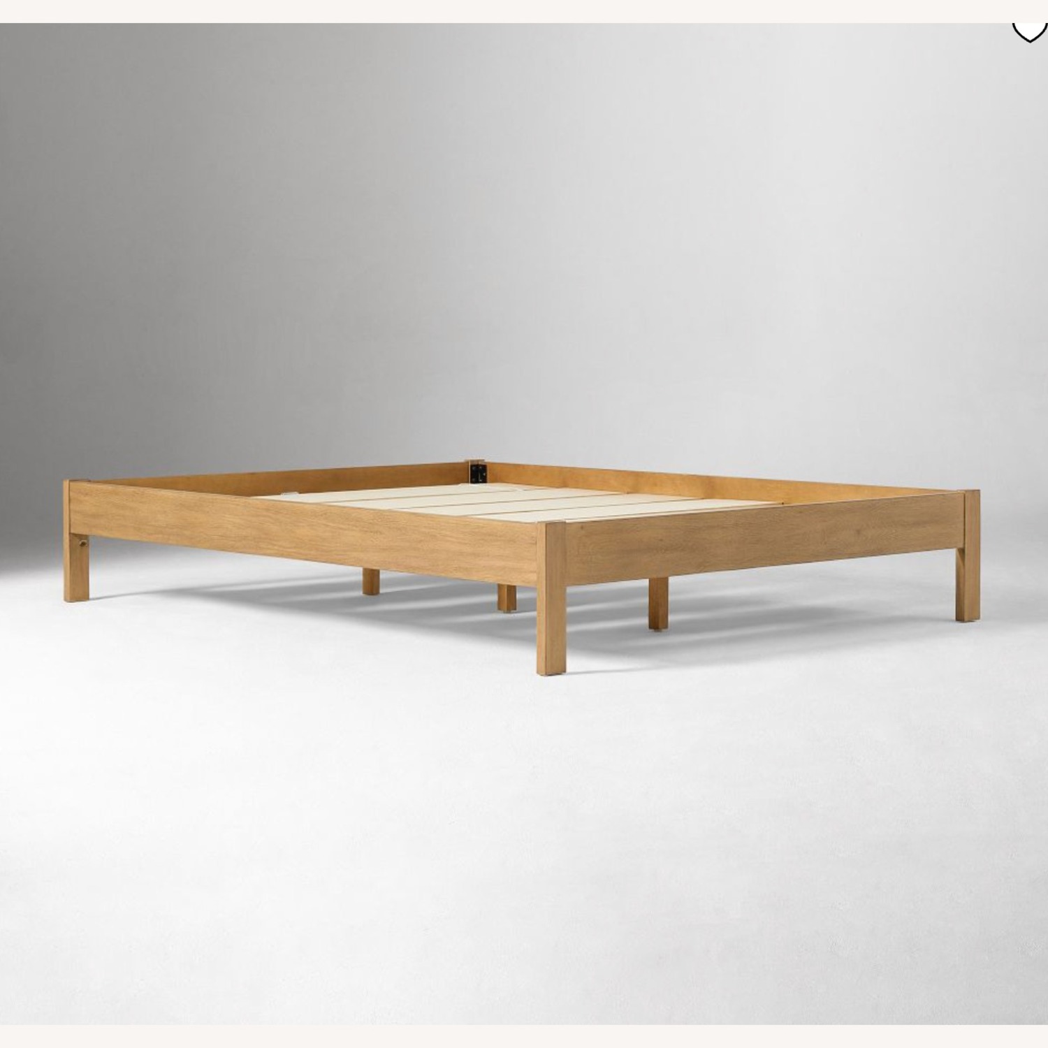 West Elm Simple White Wood Full Bed - image-3