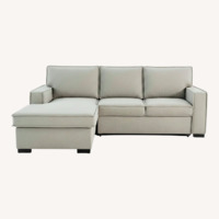 Bob's Discount Furniture Playmax Light Gray Chaise Lounge