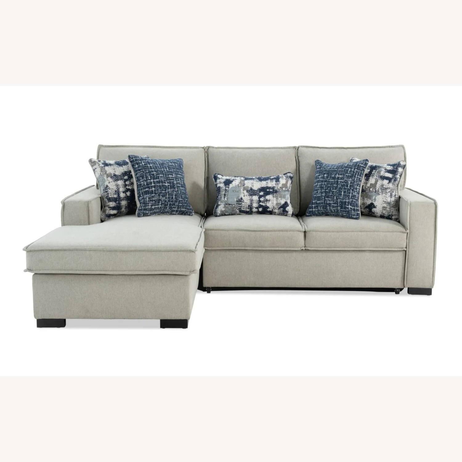 Bob's Discount Furniture Playmax Light Gray Chaise Lounge - image-5