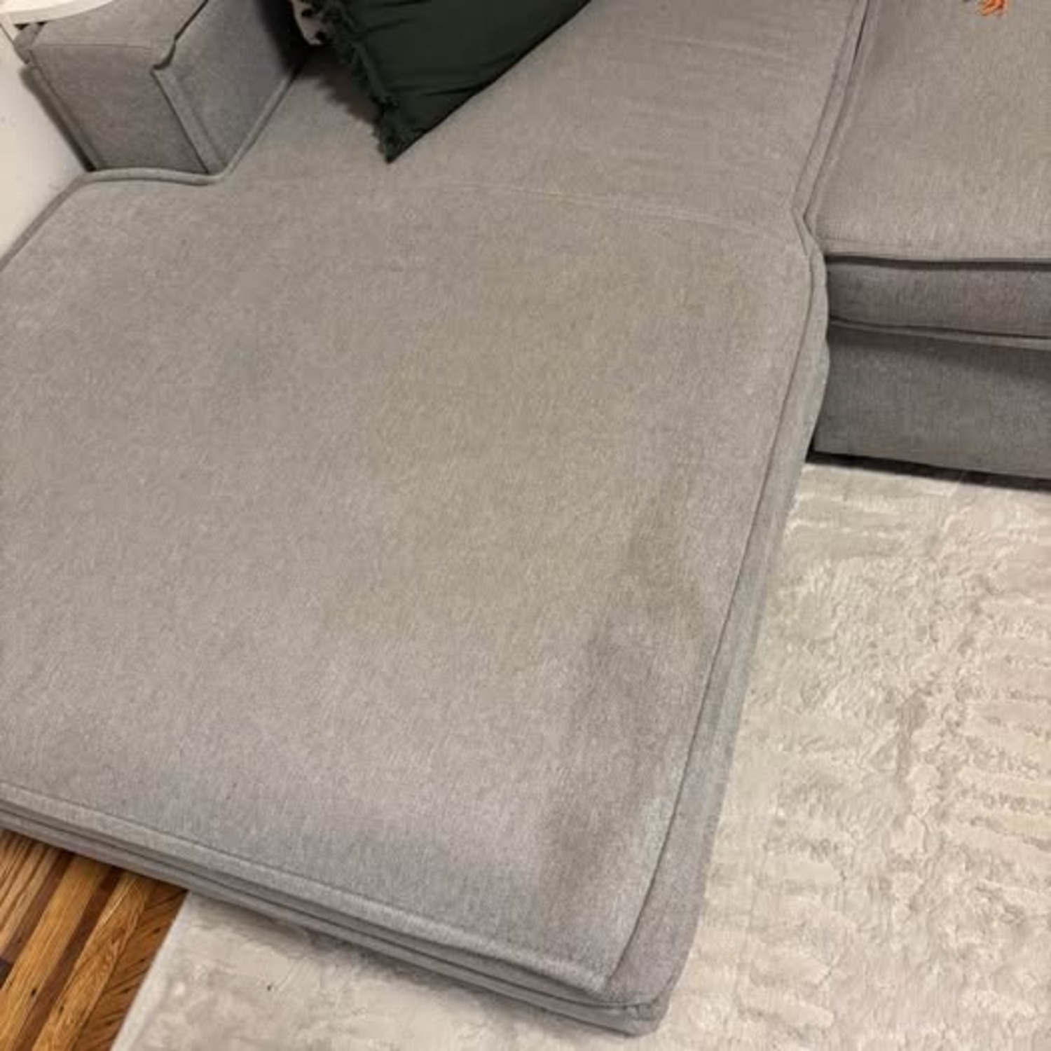 Bob's Discount Furniture Playmax Light Gray Chaise Lounge - image-3