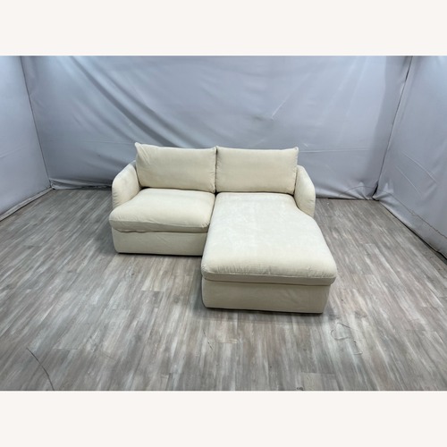 Used Castlery Ollie Storage Small Chaise Sectional Sofa for sale on AptDeco