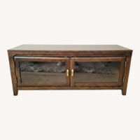 Mahogany TV Console with Storage