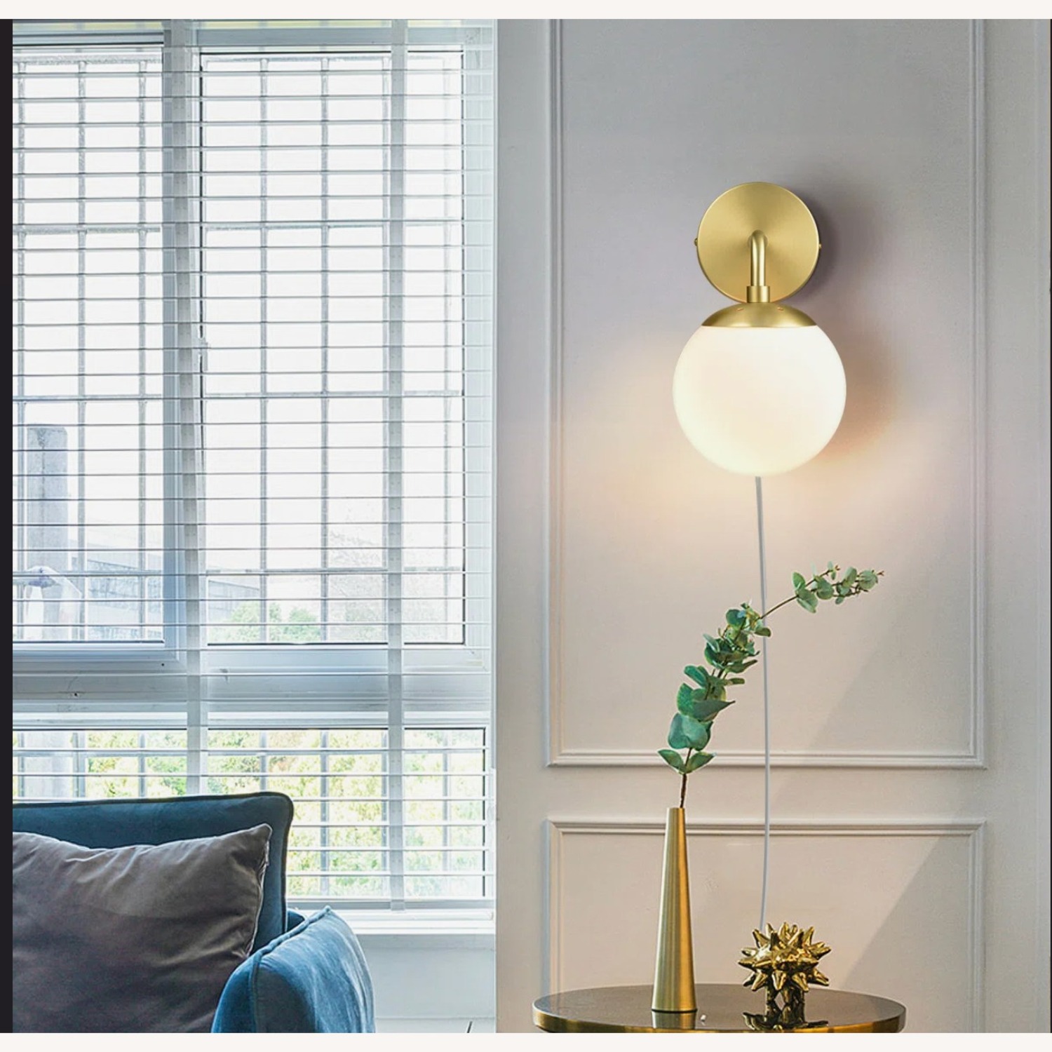 Gold Wall Sconce - image-1