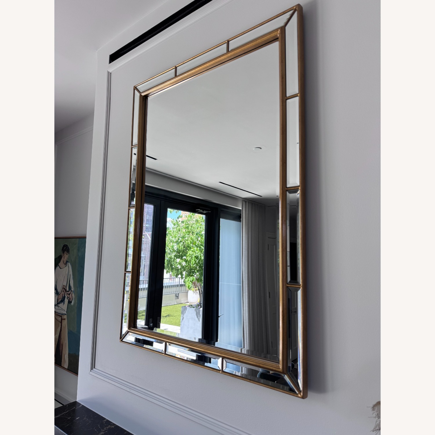 Kathy Kuo Home Plaza Classic Beveled Mirror - image-2