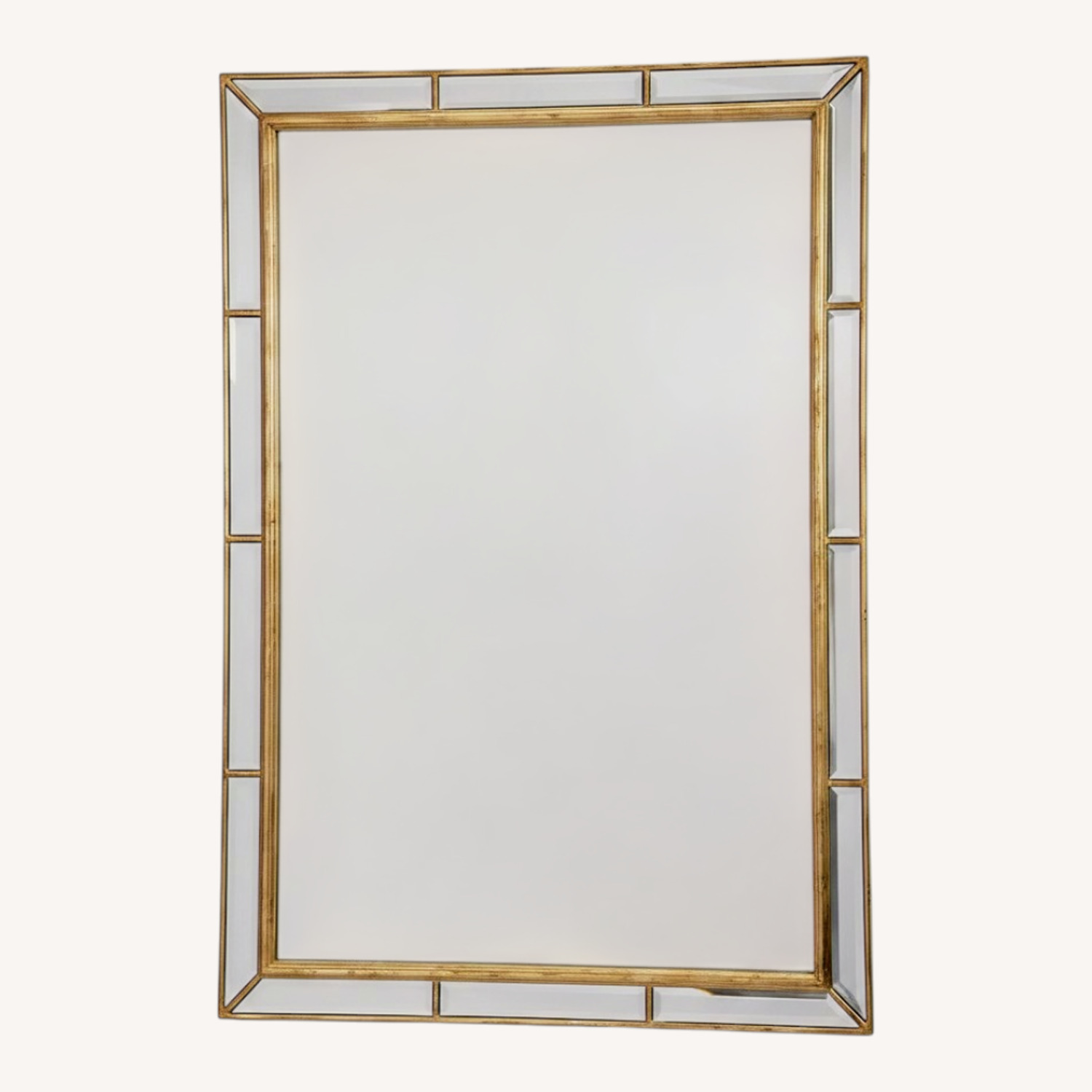 Kathy Kuo Home Plaza Classic Beveled Mirror - image-0