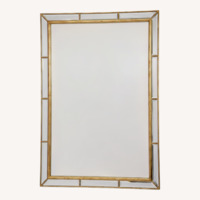 Kathy Kuo Home Plaza Classic Beveled Mirror 