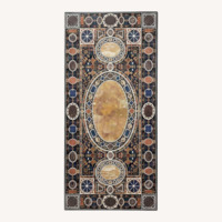  Pietra Dura Marble Inlay Dining Table 