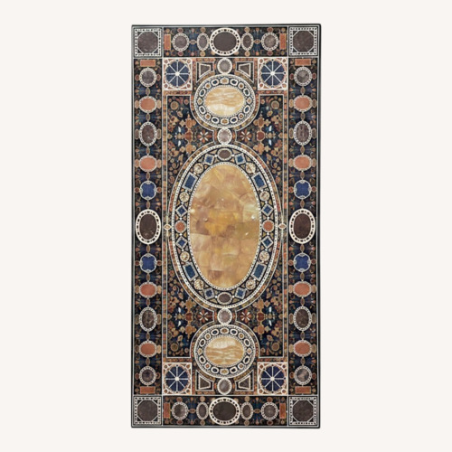 Used  Pietra Dura Marble Inlay Dining Table  for sale on AptDeco