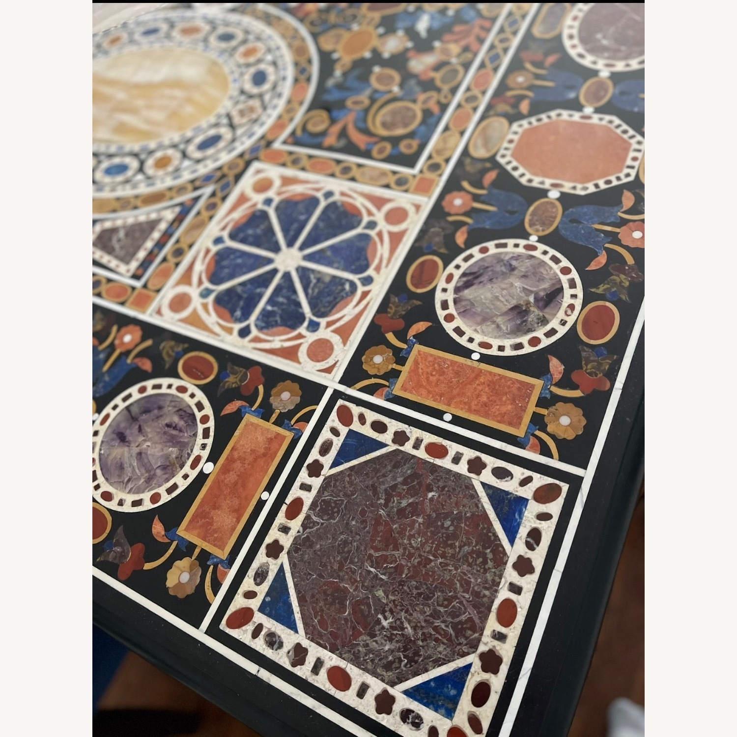  Pietra Dura Marble Inlay Dining Table  - image-2