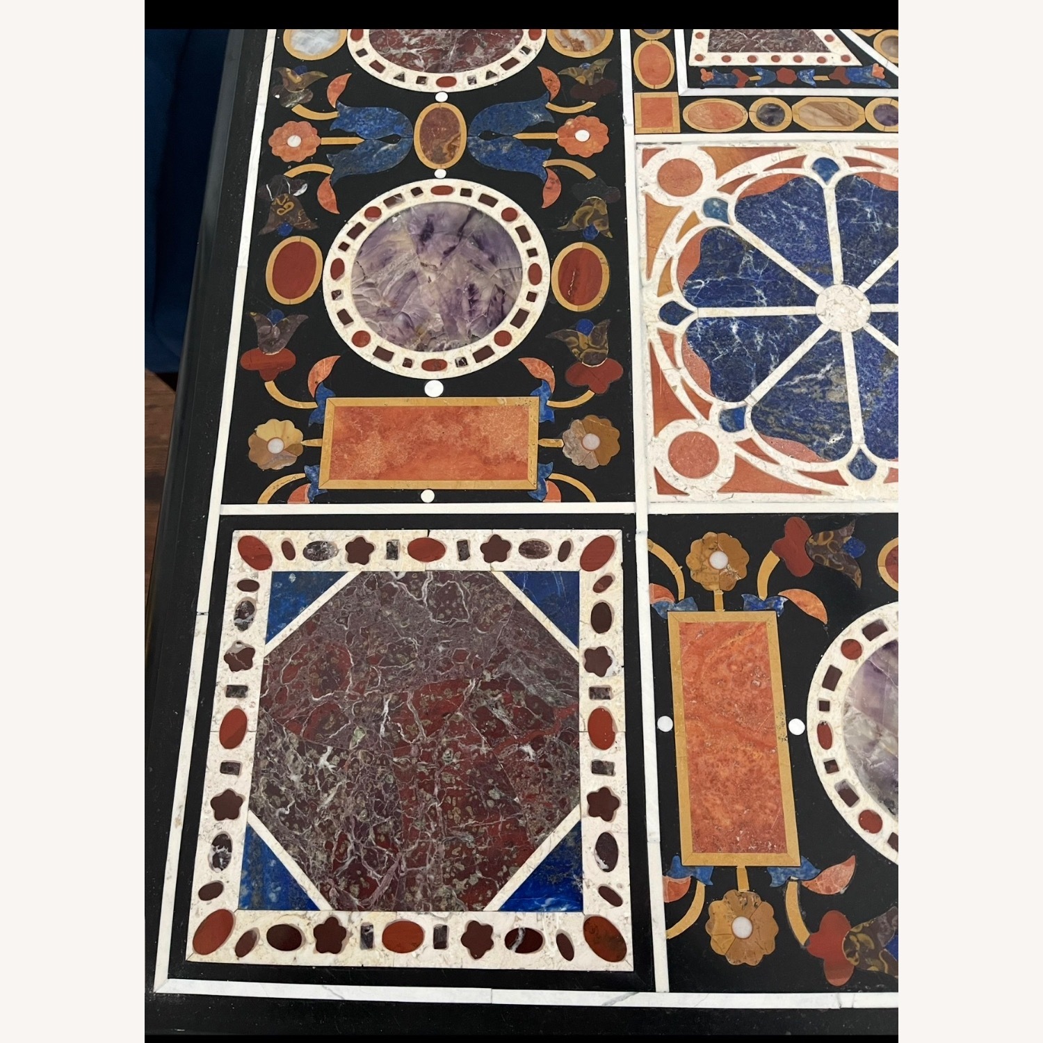 Pietra Dura Marble Inlay Dining Table  - image-4