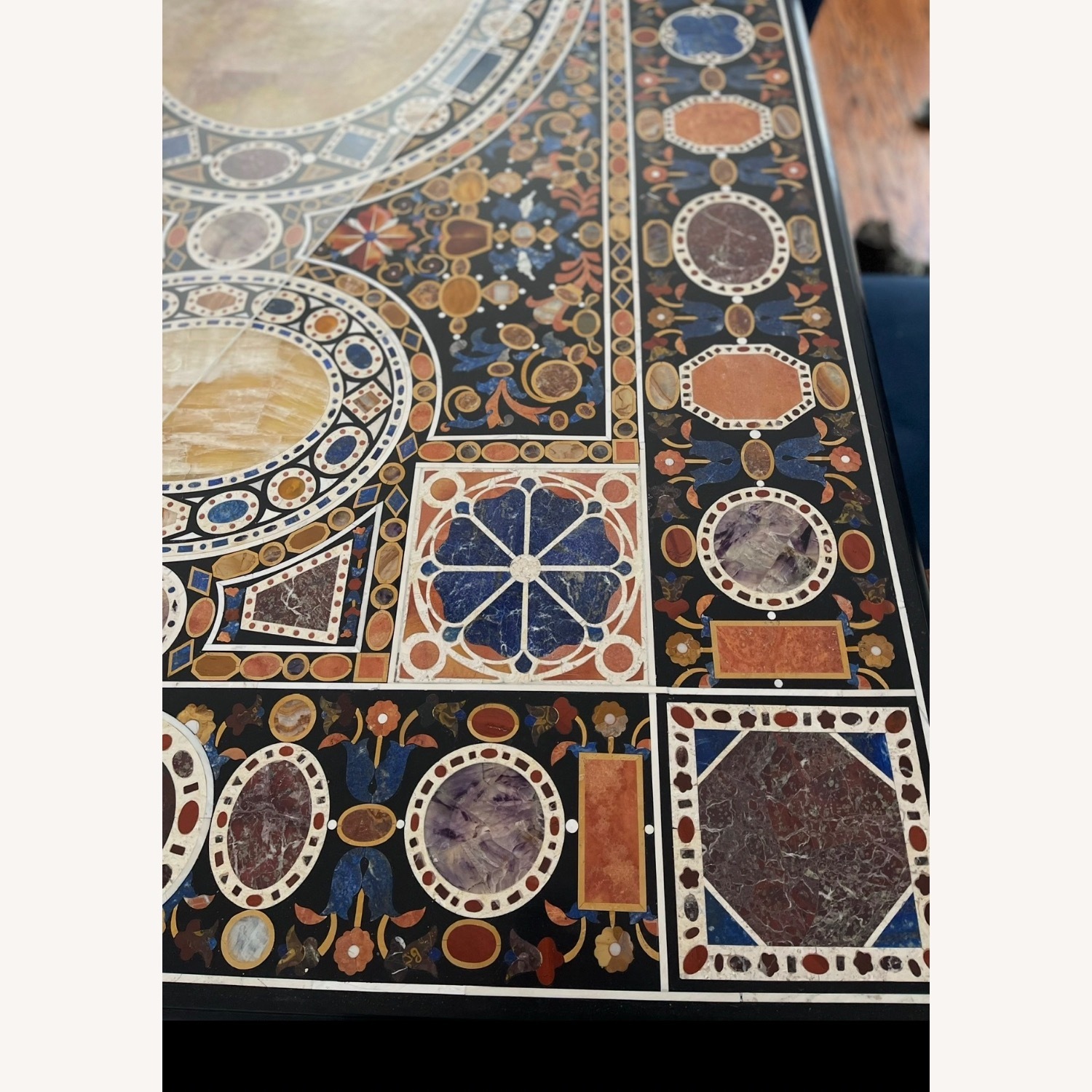  Pietra Dura Marble Inlay Dining Table  - image-5