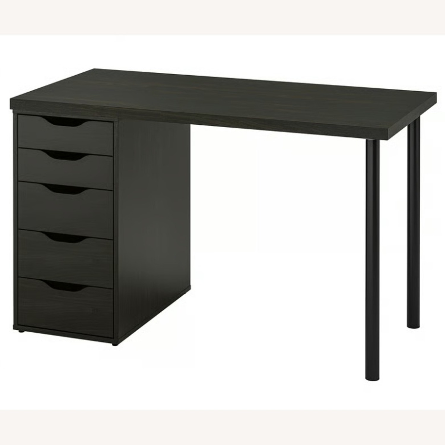 Hudson Yards Black Desk With Drawers - image-3