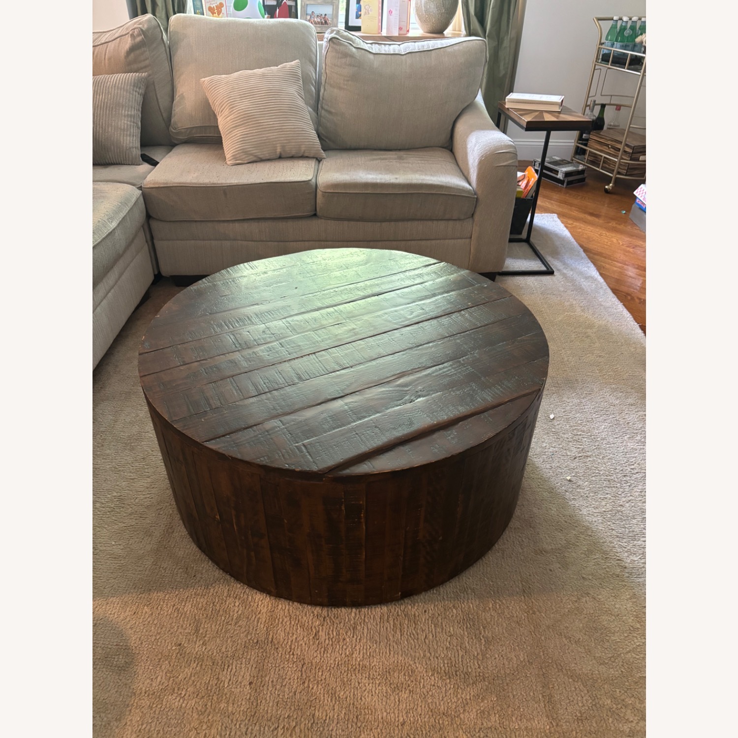 Dark Brown Coffee Table - image-2