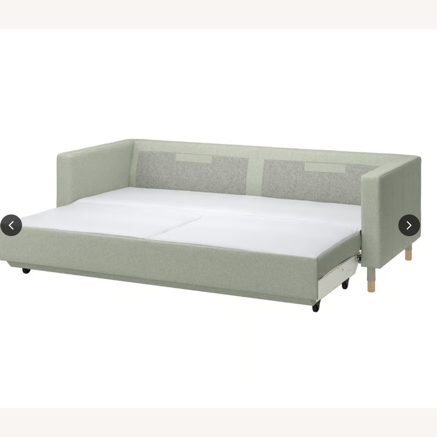 IKEA MORABO Sleeper Sofa Light Green - image-3