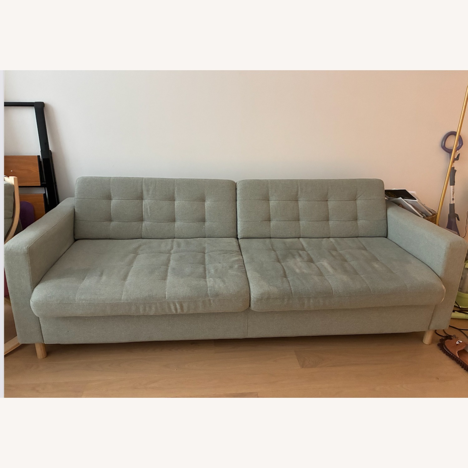 IKEA MORABO Sleeper Sofa Light Green - image-1