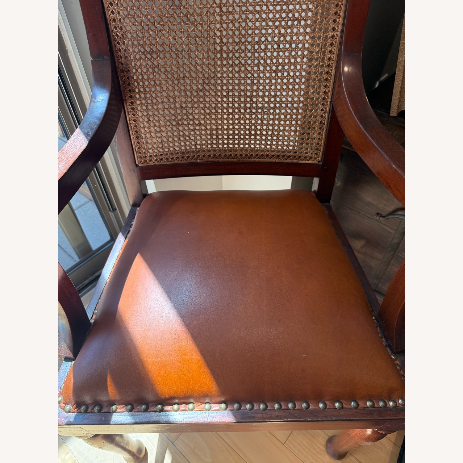 Vintage Anglo-Indian Antique Hardwood Accent Chair - image-2
