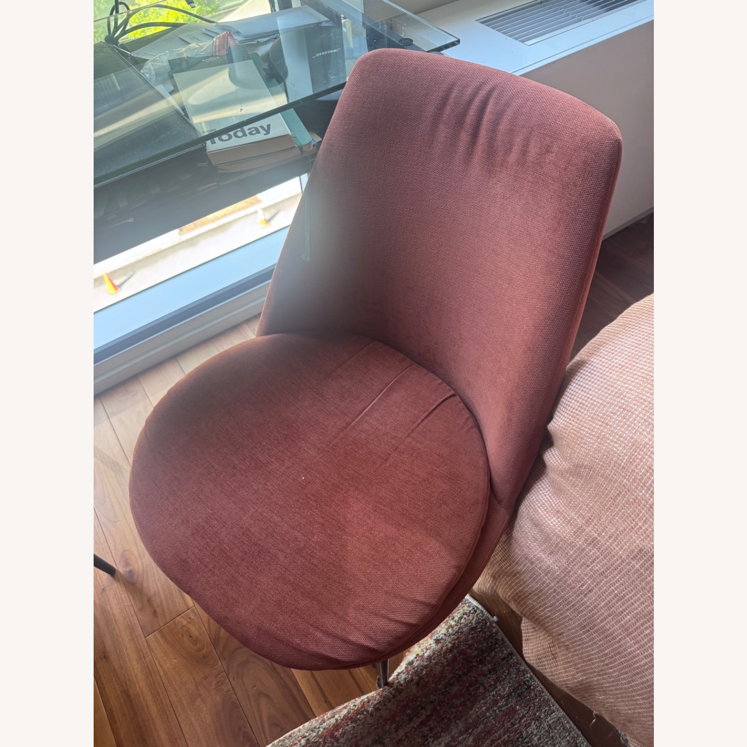 West Elm Finley Red Fabric Dining Chair - image-1