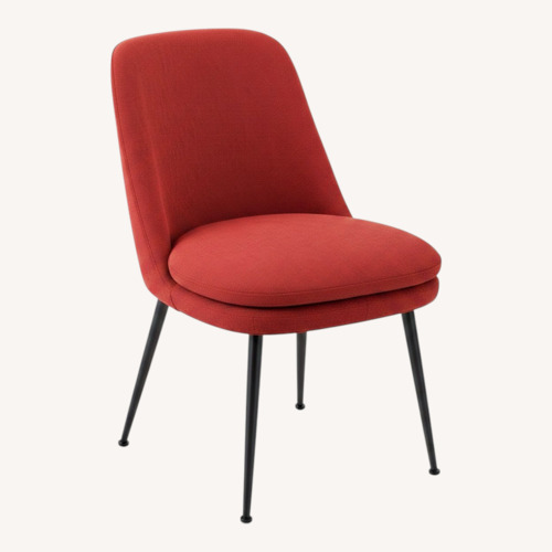 Used West Elm Finley Red Fabric Dining Chair for sale on AptDeco