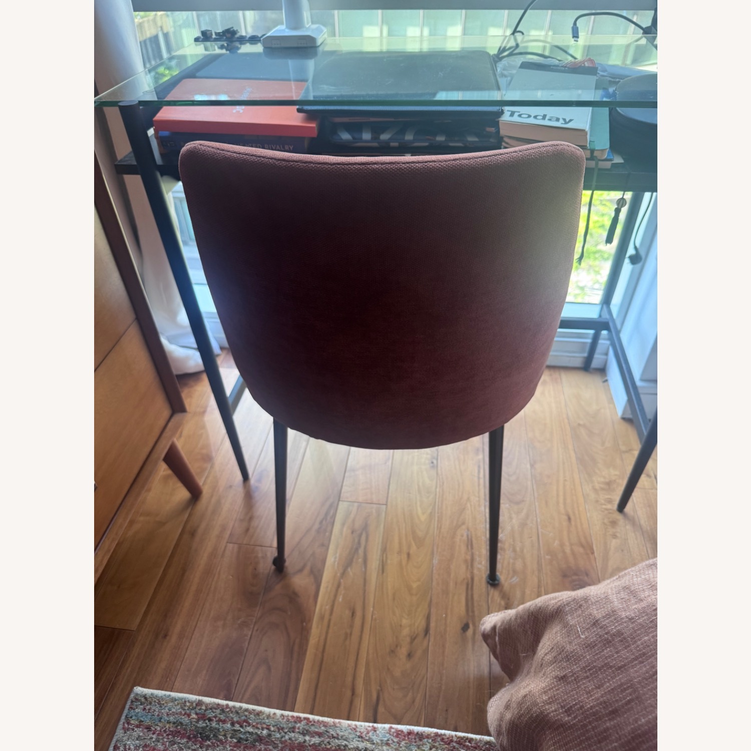West Elm Finley Red Fabric Dining Chair - image-3
