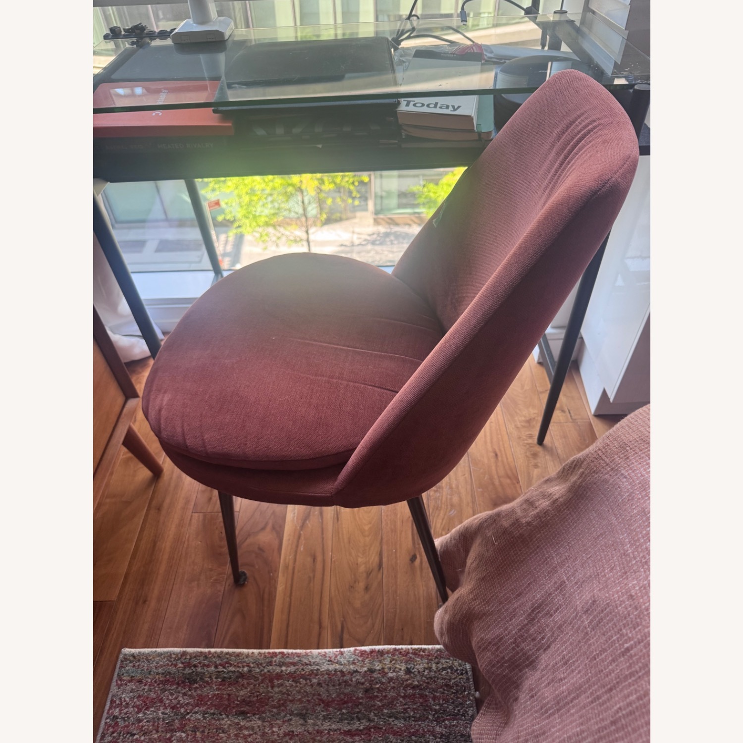 West Elm Finley Red Fabric Dining Chair - image-2