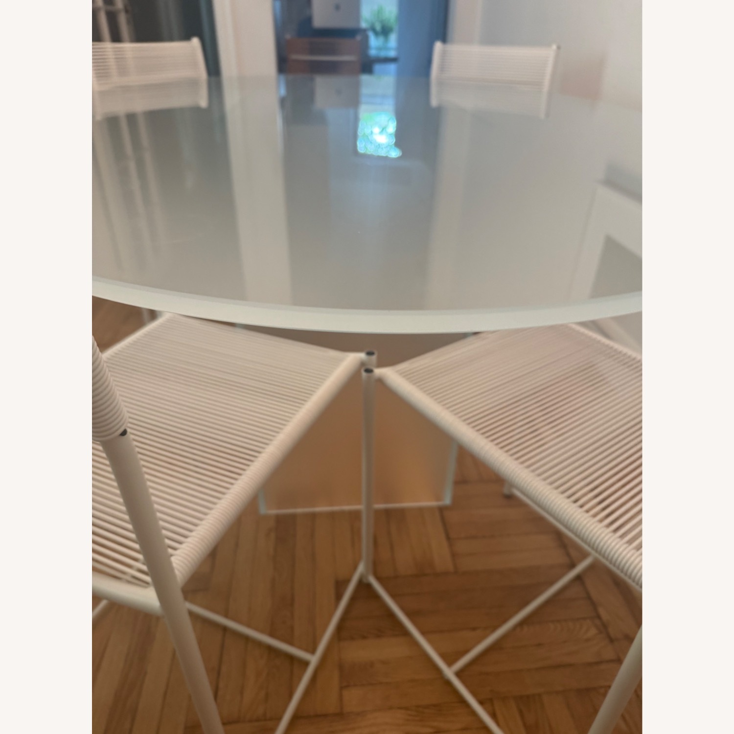 Custom Crafted Oval Glass Dining Table - image-2