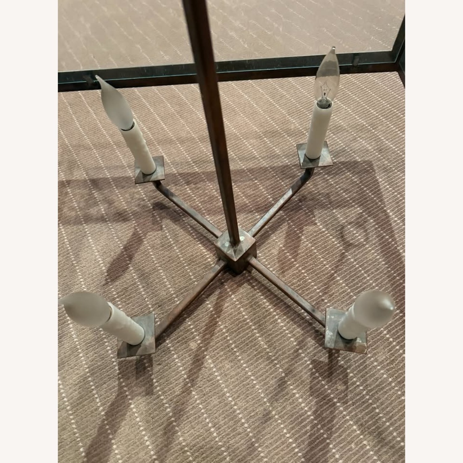 Lowcountry Calibogue Dark Brown Metal Ceiling Lamp - image-4