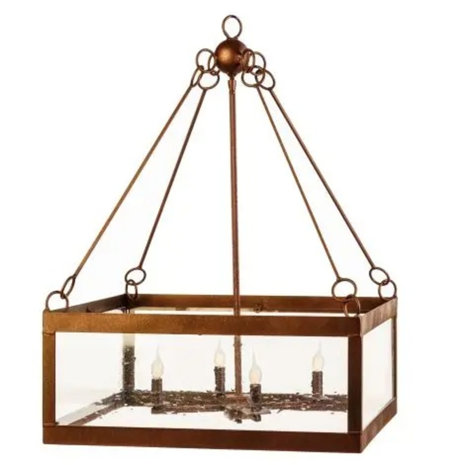 Lowcountry Calibogue Dark Brown Metal Ceiling Lamp - image-5