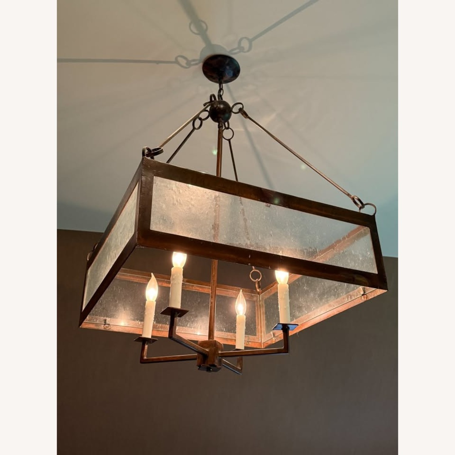Lowcountry Calibogue Dark Brown Metal Ceiling Lamp - image-1