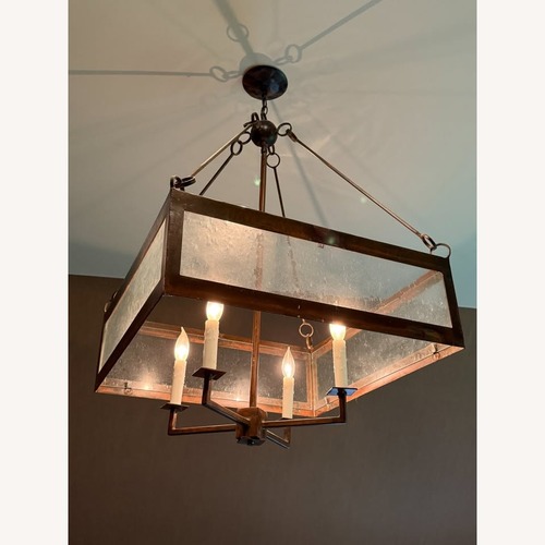 Used Lowcountry Calibogue Dark Brown Metal Ceiling Lamp for sale on AptDeco