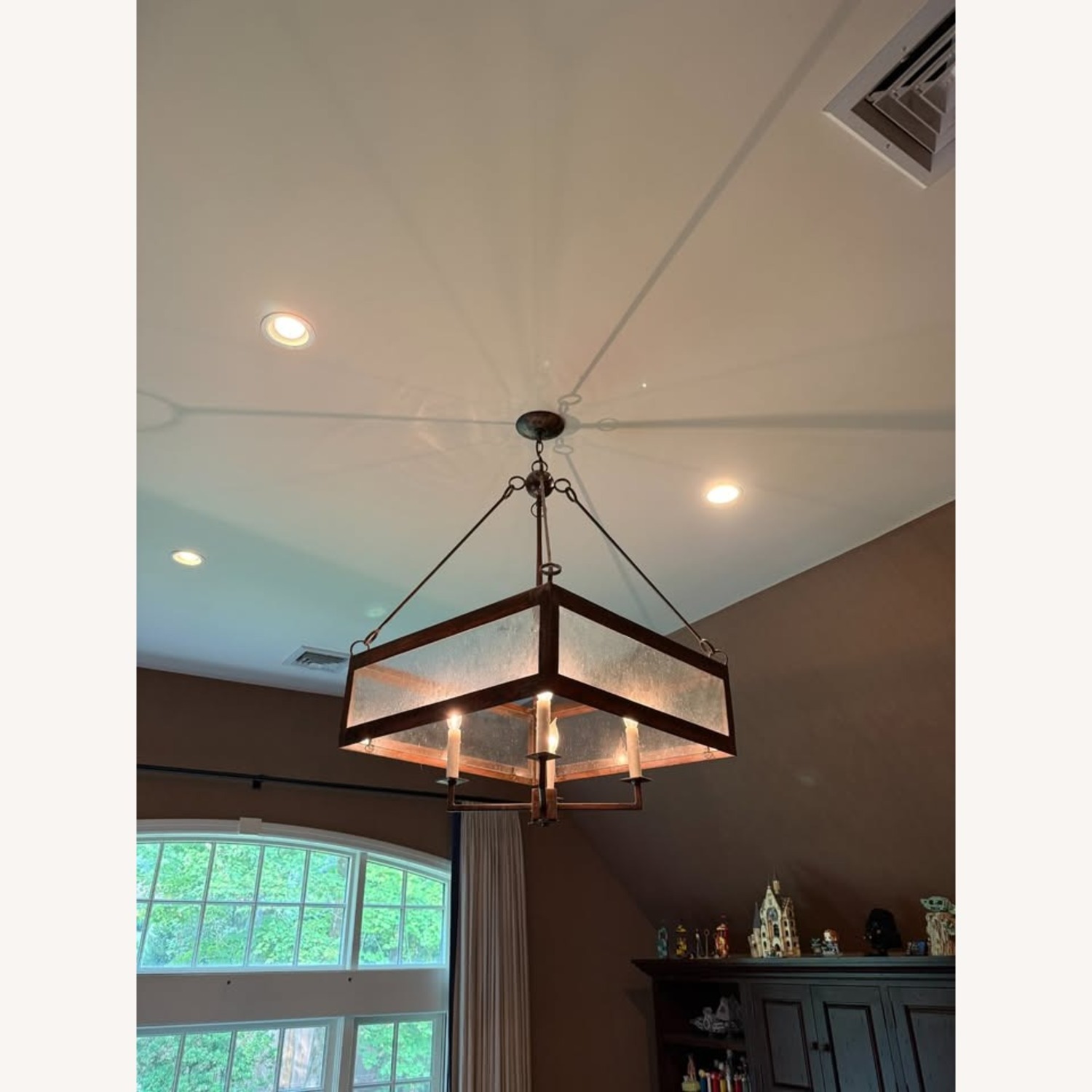 Lowcountry Calibogue Dark Brown Metal Ceiling Lamp - image-2