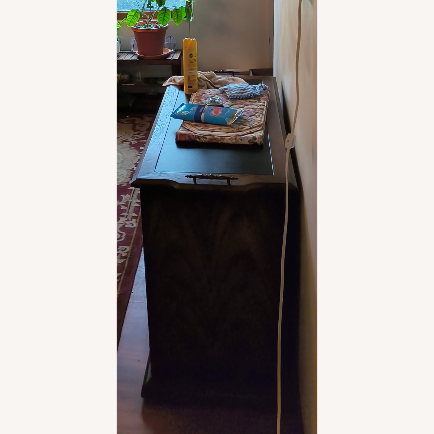 Vintage/Antique Dark Brown Wood Sideboard - image-2