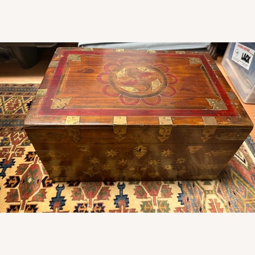 Used Burmese Teak Wood Chest for sale on AptDeco