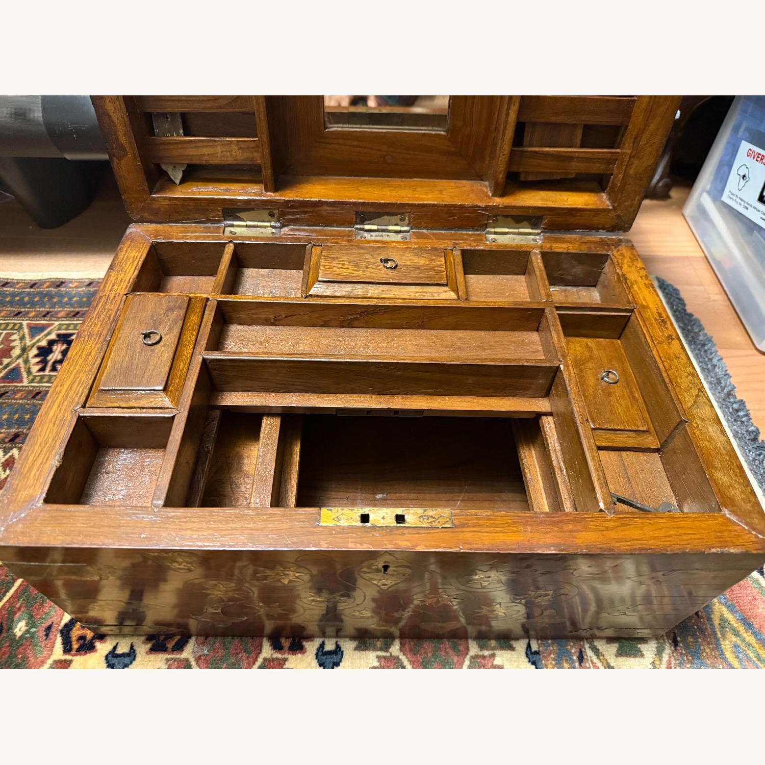 Burmese Teak Wood Chest - image-3
