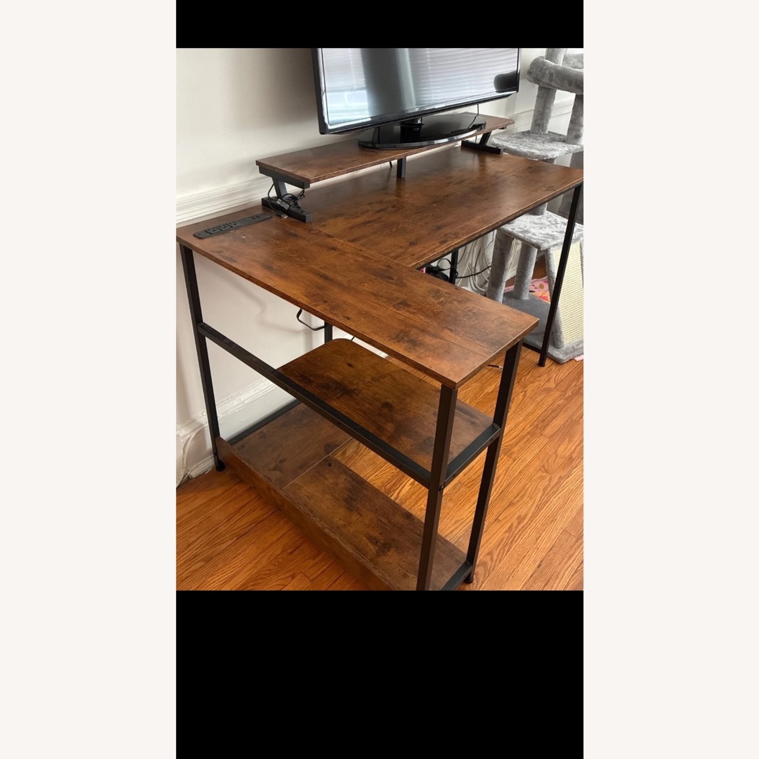 Wayfair Dark Brown Wood Desk - image-2