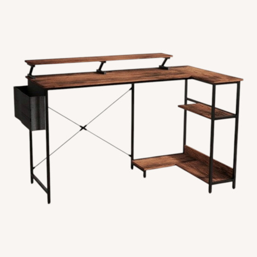 Used Wayfair Dark Brown Wood Desk for sale on AptDeco