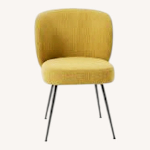 Used West Elm Greer Accent Chair Yellow for sale on AptDeco