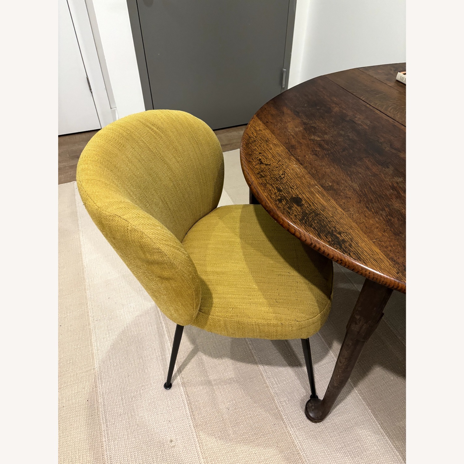 West Elm Greer Accent Chair Yellow - image-3
