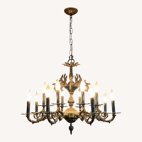 Antique Gold Brass Ceiling Lamp